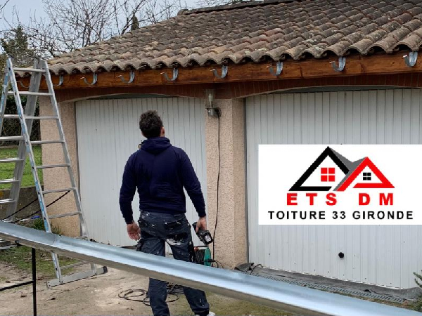 Changement gouttière Alu Zinc et pvc 33